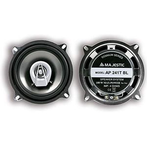 New Majestic AP-241T 2-weg auto-luidspreker (2-wegs, 90 W, 4 ohm, 75 - 25000 Hz, 2,8 cm, 13 cm)