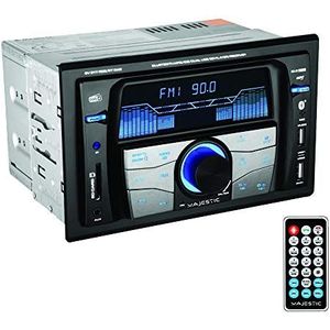 Majestic SV 517 RDS BT Dab autoradio FM Stereo Dab+ Bluetooth, dubbele DIN, USB/SD/AUX-in, USB-oplader, 180W (45x4ch), zwart