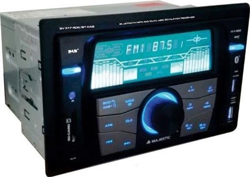 Majestic - SV-517 RDS BT DAB - Autoradio - Zwart - 180 W Bluetooth