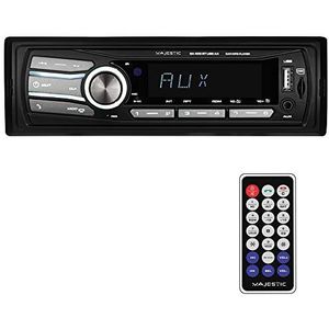 Majestic SA 400 BT USB AX Audio Car System met Bluetooth, MP3/WMA-speler van USB/Micro SD, afstandsbediening, 100 W (25 W x 4 ch), zwart