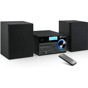 Majestic AH 2350 BT MP3 USB DAB Micro-HiFi-System DAB/DAB+/UKW, Bluetooth, CD/MP3-Player, USB/AUX-IN, Fernbedienung, Schwarz