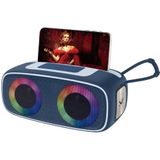 Majestic FIRE 13 Draagbare bluetooth-luidspreker, 5 led-lichteffecten, USB/microSD/AUX-IN, oplaadbare batterij, TWS-functie, sleuf voor smartphone