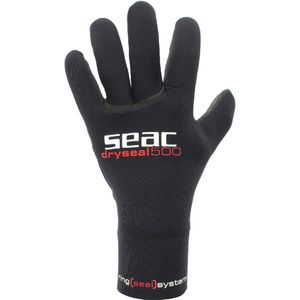 Seac Dry Seal 500 neopreen handschoenen, 5 mm, 100% waterdicht, volwassenen, uniseks, zwart, XL