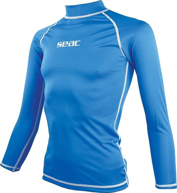 Sportshirt - Lange Rashguard - Blauw - 85% Polyester 15% Spandex