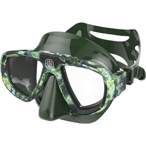SEAC Unisex Extreme duikmasker voor spinvissen, duiken en snorkelen, groen camouflage, standaard