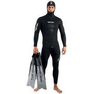 Seac Royal, 5 mm neopreen wetsuit voor freediving, long-john en vest met capuchon