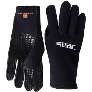 Seac Comfort 3.0 duikhandschoenen 3 mm neopreen met antislip handpalm, zwart, XXS