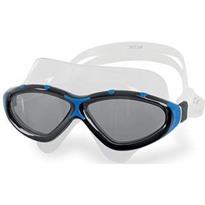 SEAC Uniseks zwemmasker voor dames en heren voor gebruik in het zwembad en in het vrije water, zwart/blauw LF, standaard