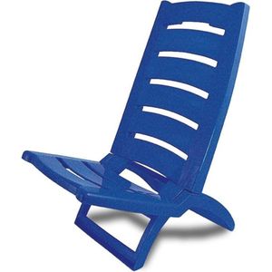 Adriatic Strandstoel kunststof opklapbaar 80x38cm  blauw