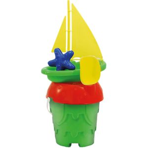 Emmerset met Zeilboot 5 dlg in kleuren Blauw of Oranje Vanaf 24 Maanden
