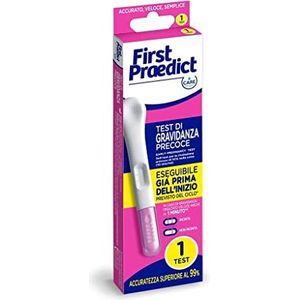 Care for you - First Praedict, vroegtijdige zwangerschapstest - onmiddellijke responstest al 6 dagen voor de verwachte start van de cyclus, geen ander merk vertelt het je eerst, 1 stick per verpakking