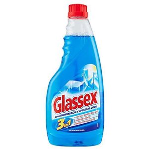Glassex Oplaadkabel glasreiniger met ammoniak - 1 stuk 500 ml