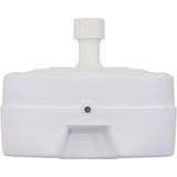 Parasolvoet Kunststof Vulbaar 50 Liter Wit