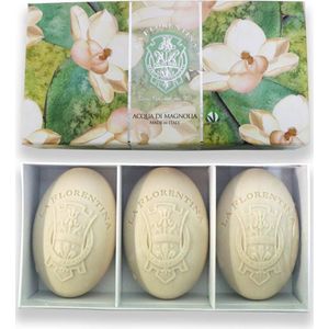 La Florentina - Fresh Magnolia - Handzeep - 3x150 g - Natuurlijke Ingrediënten