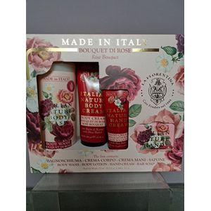 geschenk set verjaardag - kerst - leuk geschenk - moeder dag - rozen - zeep - body wash - shea boter - natuurlijke ingredienten