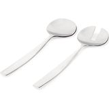 Alessi Dressed slabestek van roestvrij staal, zilver, 5 x 29,5 x 29,5 cm, 2 stuks