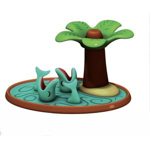 Alessi Amgi33 Little Paradise Porselein, handversierd, groen