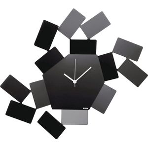 Alessi La Stanza Dello Scirocco Mt19 B Design Wandklok, Zwart