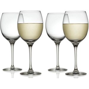 Alessi SG119/1S4 Mami XL set van 4 witte wijnglazen van kristalglas