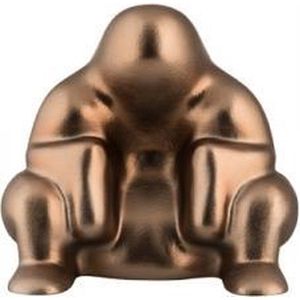 Alessi PS18 BM deurstopper PVD bruin metaal, thermoplastische hars, 19,5 x 21 x 21 cm