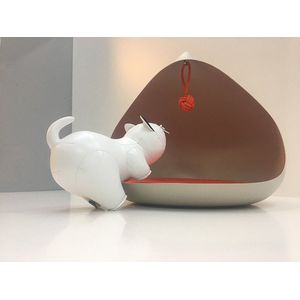 Alessi-Tacaban-Kattenmand-Warmgrijs-Met Uitneembaar Kussen