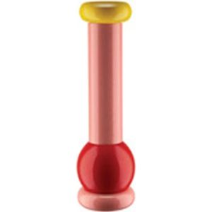 Alessi - Ettore Sottsass - Twergi Kruidenmolen - Beukenhout - Rood-Geel-Roze