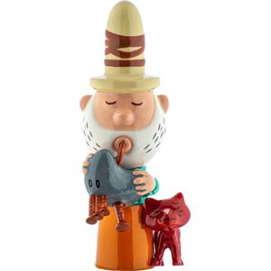 Alessi Kerststalfiguur Backpiper - Happy Eternity Serie - Porselein - Handgeschilderd - 4 x 4 x 9,5 cm