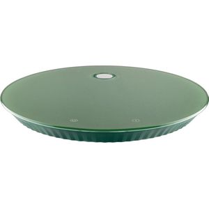 Alessi - Plissé Keukenweegschaal - Groen - Thermoplastisch Hars - Gehard Glas