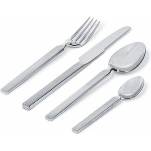 Alessi Mami Bestekset, 24-Delig, Roestvrij Staal, Zilver, 3,5 X 36 X 5,5 Cm