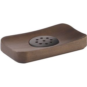 Gedy Dafne zeepbakje, bamboe, notenhout, 14 x 8 x 1,1