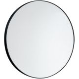 Aqualine ronde spiegel Ø60cm mat zwart