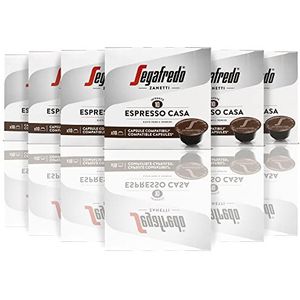 Segafredo Zanetti Compatible Dolce Gusto Le Classiche Espresso Casa Line 60 Capsules Full and Creamy Flavour 6 Packs of 10 Capsules, Coffee, Coffee