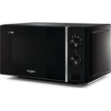 Whirlpool MWP 101 B, Arbeitsplatte, Solo-Mikrowelle, 20 l, 700 W, Drehregler, Schwarz