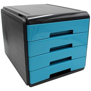 My Desk Arda Bureaukast, 4 laden, turquoise