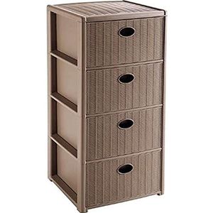 Stefanplast Elegance commode 4 laden, taupe