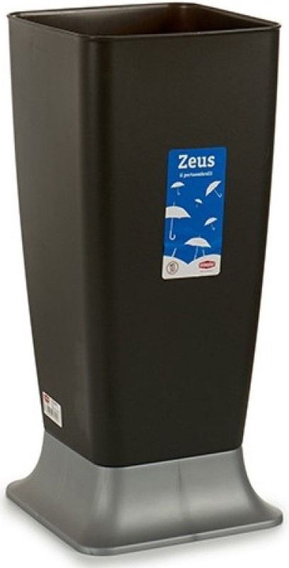 Antraciet parapluhouder kunststof 55 cm - Parapluhouders/paraplubakken - Paraplu uitlekbak