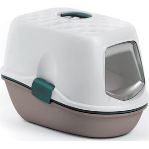 Zolux Toilet FURBA met net 39x59x43 cm col. brownish groen (590017TAU)