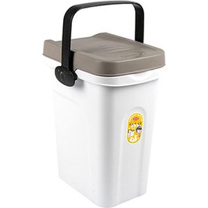 Stefanplast Voerton 7 liter voor circa 2.5 kg aan hondenvoer Wit I Transparant