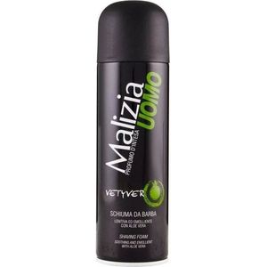 Malizia - Uomo Vetyver - Scheerschuim - 300ml - Met Aloë Vera