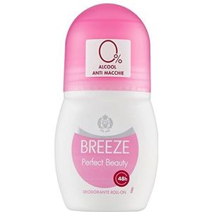 Breeze Perfect Beauty Roll-on Luchtverfrisser, 48 uur, 0% alcohol 50 ml