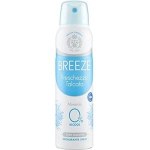 12x Breeze Freschezza Talcata Deodorante Spray, Talk Talk Talk Deodorant Spray, 0% Alcohol. 150 ML + Italiaanse gastronomische polpa 400g