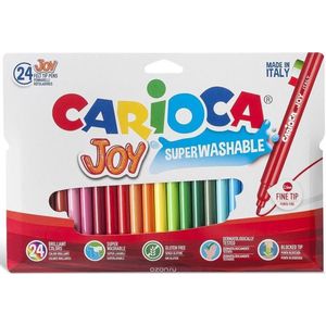 Carioca viltstift Superwashable - Glutenvrij - 24 stiften - Fijne punt 2.6 mm