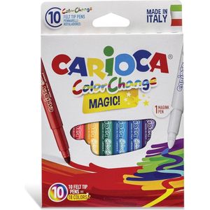 Carioca viltstiften Magic, 10 stiften in een kartonnen etui