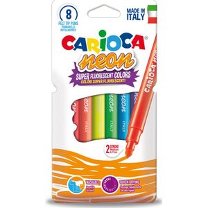 Carioca Markers - 8 stk - Neon - Carioca - OneSize - Marker