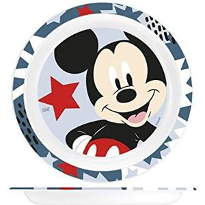 Lulabi Disney Mickey Icon Assiette plate en saint décoré, 21 cm