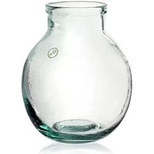 Kleine Aran pot van gerecycled glas, 25 cm