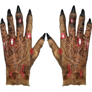 Zombie Handschuhe aus Latex braun | Karneval & Fasching | Kostüme.com