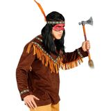 Indiaanse Jas - Hoofdband Met Veer - 100% Polyester