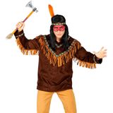 Indiaanse Jas - Hoofdband Met Veer - 100% Polyester