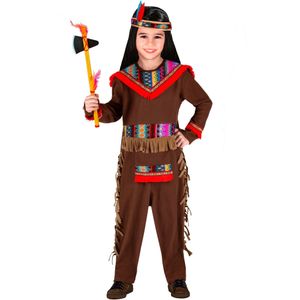 Indianer Kostüm Braun Rot Junge